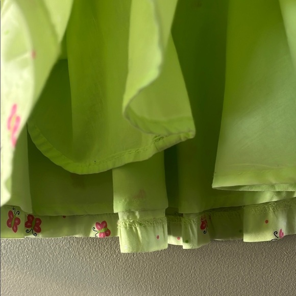 Green and Pink butterfly Kids Dress - Picture 5 of 6